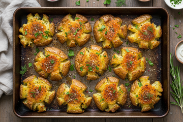 Breasoning Crispy Smashed Potatoes