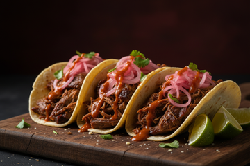 Spicy Brauce Beef Brisket Tacos